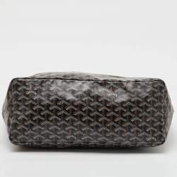Goyard Black Goyardine Coated Canvas and Leather Saint Louis PM Tote