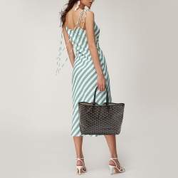 Goyard Black Goyardine Coated Canvas and Leather Saint Louis PM Tote
