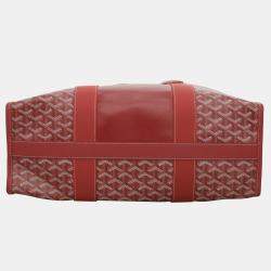Goyard Red Coated Canvas Villette MM Tote Bag