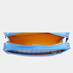 Goyard Blue Coated Canvas Trousse Jouvence MM Clutch