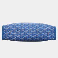 Goyard Blue Coated Canvas Trousse Jouvence MM Clutch
