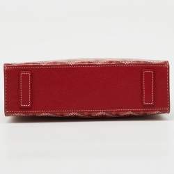 Goyard Red Goyardine Coated Canvas and Leather Rouette Structure Mini Shoulder Bag