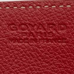 Goyard Red Goyardine Coated Canvas and Leather Rouette Structure Mini Shoulder Bag