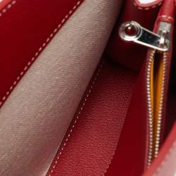 Goyard Red Goyardine Coated Canvas and Leather Rouette Structure Mini Shoulder Bag