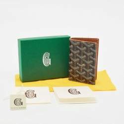 Goyard Brown Goyardine Coated Canvas Saint Pierre Card Holder
