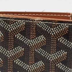 Goyard Brown Goyardine Coated Canvas Saint Pierre Card Holder
