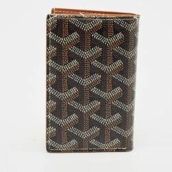 Goyard Brown Goyardine Coated Canvas Saint Pierre Card Holder