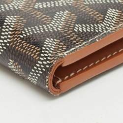 Goyard Brown Goyardine Coated Canvas Saint Pierre Card Holder