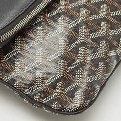 Pre Owned Goyard Black Goyardine Coated Canvas Sainte Marie Clutch