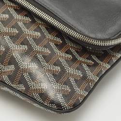 Pre Owned Goyard Black Goyardine Coated Canvas Sainte Marie Clutch