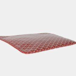 Goyard Red Goyardine Canvas Senat Pouch GM