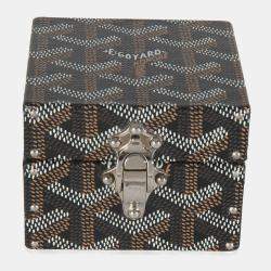 Goyard Black Goyardine Canvas Regence Mini Trunk 