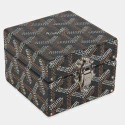 Goyard Black Goyardine Canvas Regence Mini Trunk 