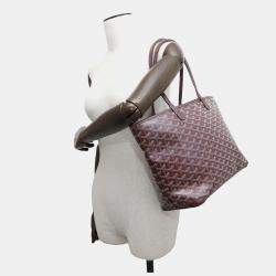 Goyard Burgundy PVC Leather Artois PM Tote Bag