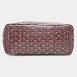 Goyard Burgundy PVC Leather Artois PM Tote Bag