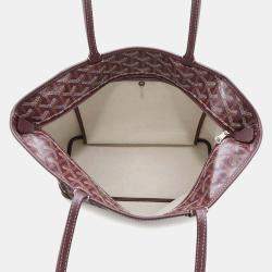Goyard Burgundy PVC Leather Artois PM Tote Bag