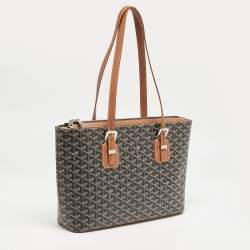 Goyard Brown/Black Goyardine Coated Canvas Okinawa GM Bag