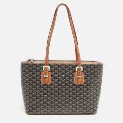 Goyard Brown/Black Goyardine Coated Canvas Okinawa GM Bag