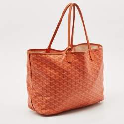 Goyard Orange Goyardine Coated Canvas Saint Louis PM Tote
