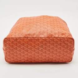 Goyard Orange Goyardine Coated Canvas Saint Louis PM Tote