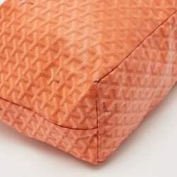 Goyard Orange Goyardine Coated Canvas Saint Louis PM Tote