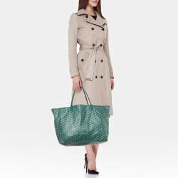 Goyard Green Goyardine Coated Canvas and Leather Saint Louis GM Tote