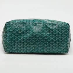 Goyard Green Goyardine Coated Canvas and Leather Saint Louis GM Tote