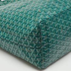 Goyard Green Goyardine Coated Canvas and Leather Saint Louis GM Tote