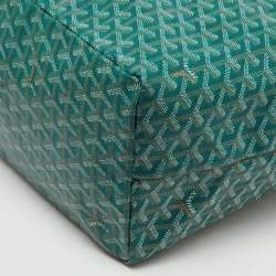 Goyard Green Goyardine Coated Canvas and Leather Saint Louis GM Tote