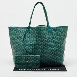 Goyard Green Goyardine Coated Canvas and Leather Saint Louis GM Tote