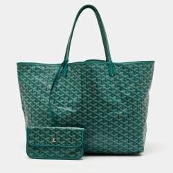 Goyard Green Goyardine Coated Canvas and Leather Saint Louis GM Tote
