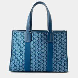 Goyard Villette Ocean blue  Canvas Leather Size Pm