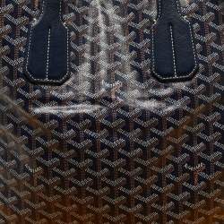 Pre Owned Goyard Blue Marine Goyardine Coated Canvas Voltaire Tote