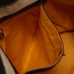 Pre Owned Goyard Blue Marine Goyardine Coated Canvas Voltaire Tote