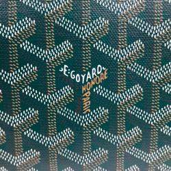 Pre Owned Goyard Green PVC Juvance GM bag