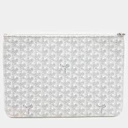 Goyard White PVC Senna MM bag