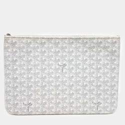 Goyard White PVC Senna MM bag