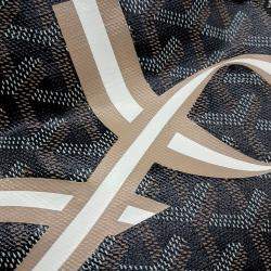 Goyard Black Brown Canvas Macage Hardy PM bag