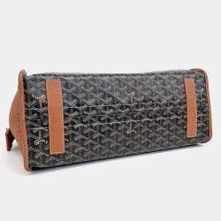 Goyard Black Brown Canvas Macage Hardy PM bag