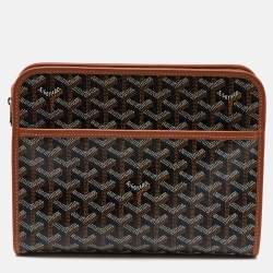 Goyard Black/Brown Goyardine Coated Canvas and Leather Jouvence MM Toiletry Pouch