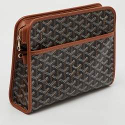 Goyard Black/Brown Goyardine Coated Canvas and Leather Jouvence MM Toiletry Pouch