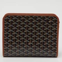 Goyard Black/Brown Goyardine Coated Canvas and Leather Jouvence MM Toiletry Pouch