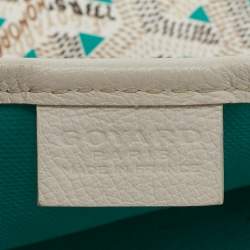 Goyard White/Green Goyardine Coated Canvas and Leather Poitiers Claire Voice Bag
