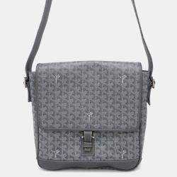 Goyard Gray Canvas Urbain MM Shoulder Bag