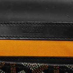 Goyard Black Goyardine Coated Canvas and Leather PM Saigon Top Handle Bag
