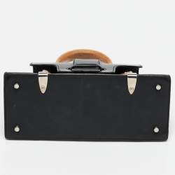 Goyard Black Goyardine Coated Canvas and Leather PM Saigon Top Handle Bag
