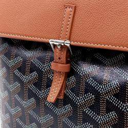 Goyard Brown Leather and PVC Alpine Backpack Mini
