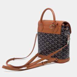 Goyard Brown Leather and PVC Alpine Backpack Mini
