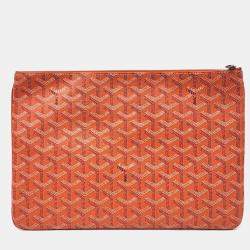 Goyard Orange PVC Sena MM bag
