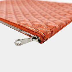 Goyard Orange PVC Sena MM bag